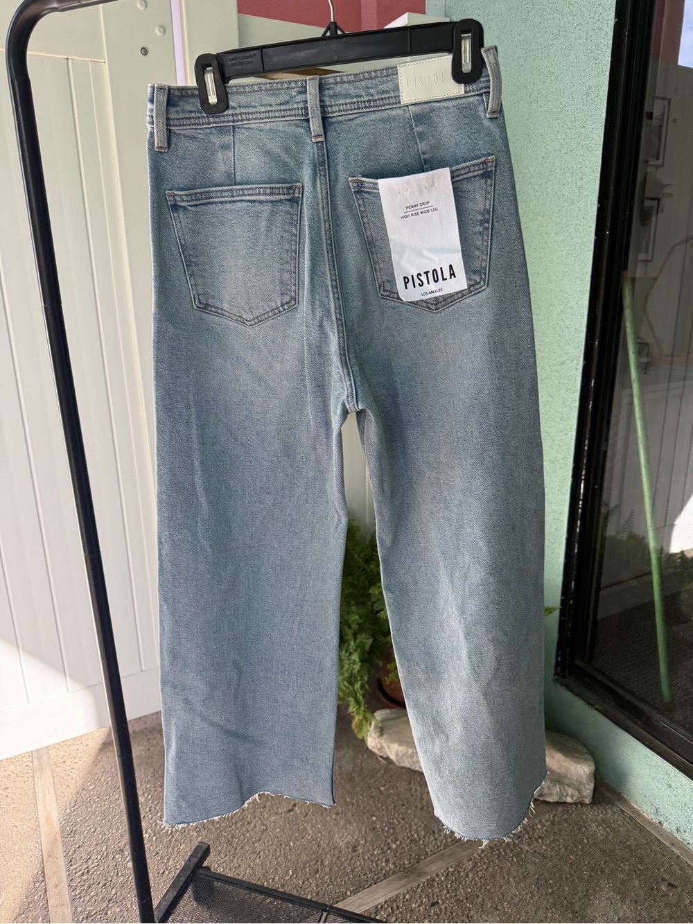 pistola Light Blue High-Rise Wide Leg Jeans - Picture 8 of 10